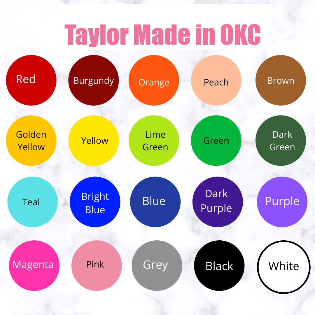 Glitter bag tags