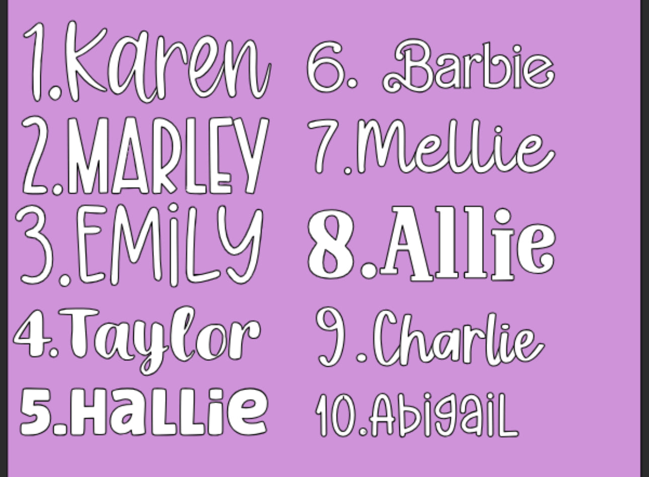 Glitter bag tags