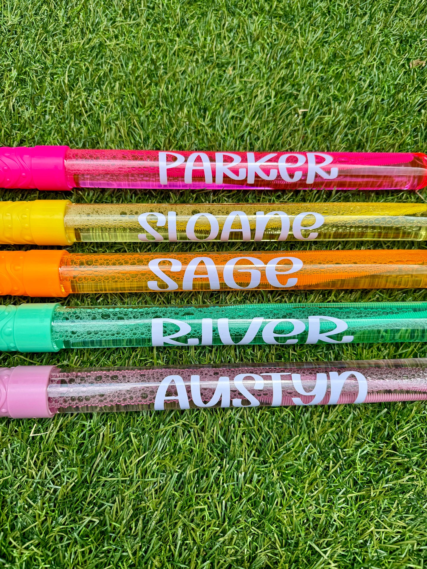 personalized bubble wands
