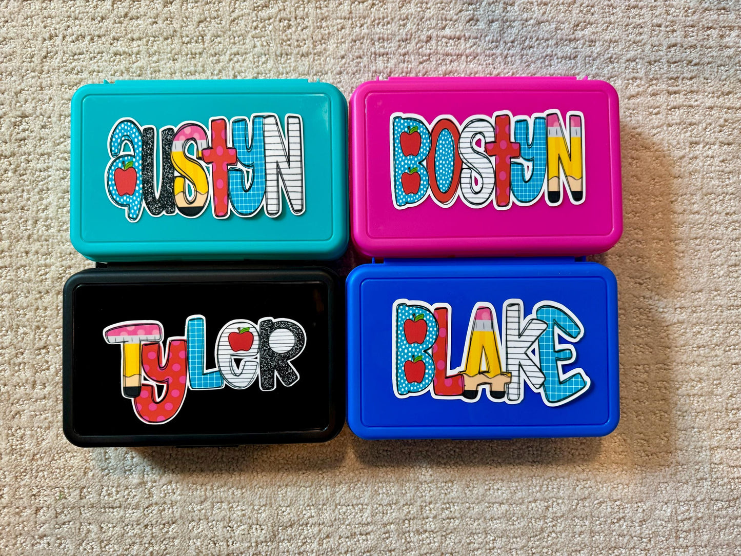 back to school name decals•alphabet decals•water resistant name sticker•teacher name sticker•laptop sticker•decals•personalized name sticker