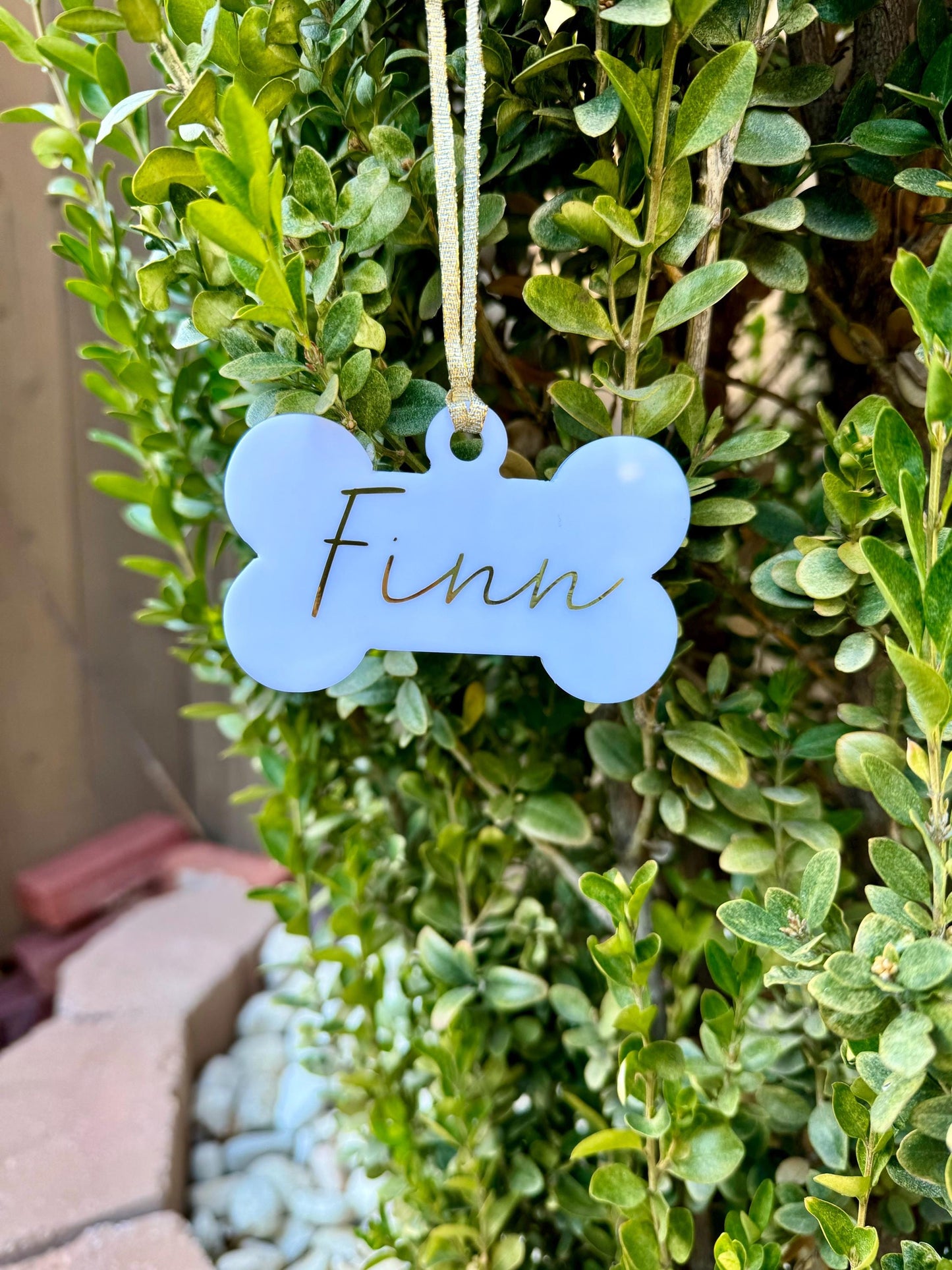 Personalized dog ornament • pet ornament • dog tag • dog stocking tag • pet gift • friend gift • ornament • personalized gift • dog mom