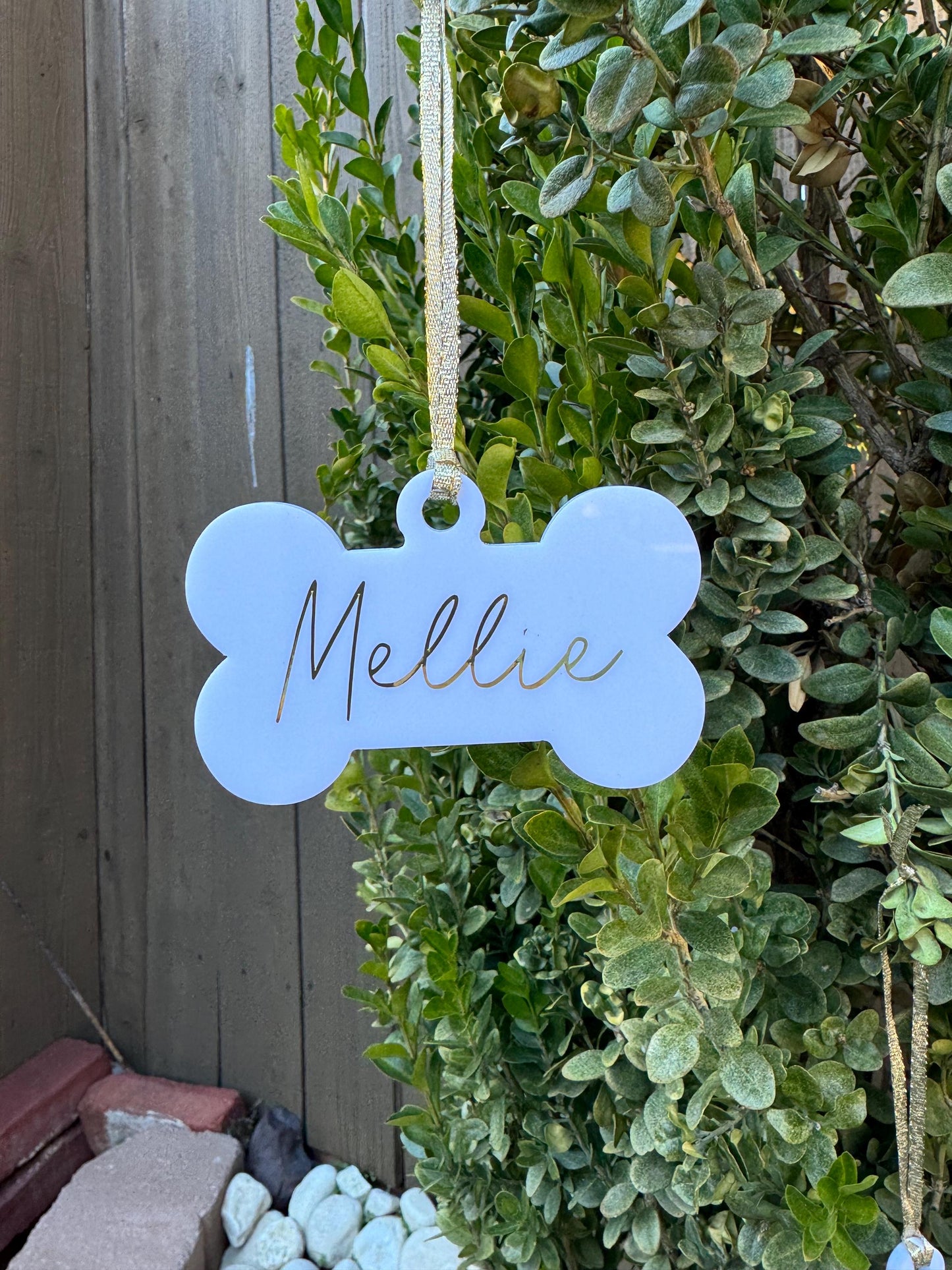 Personalized dog ornament • pet ornament • dog tag • dog stocking tag • pet gift • friend gift • ornament • personalized gift • dog mom