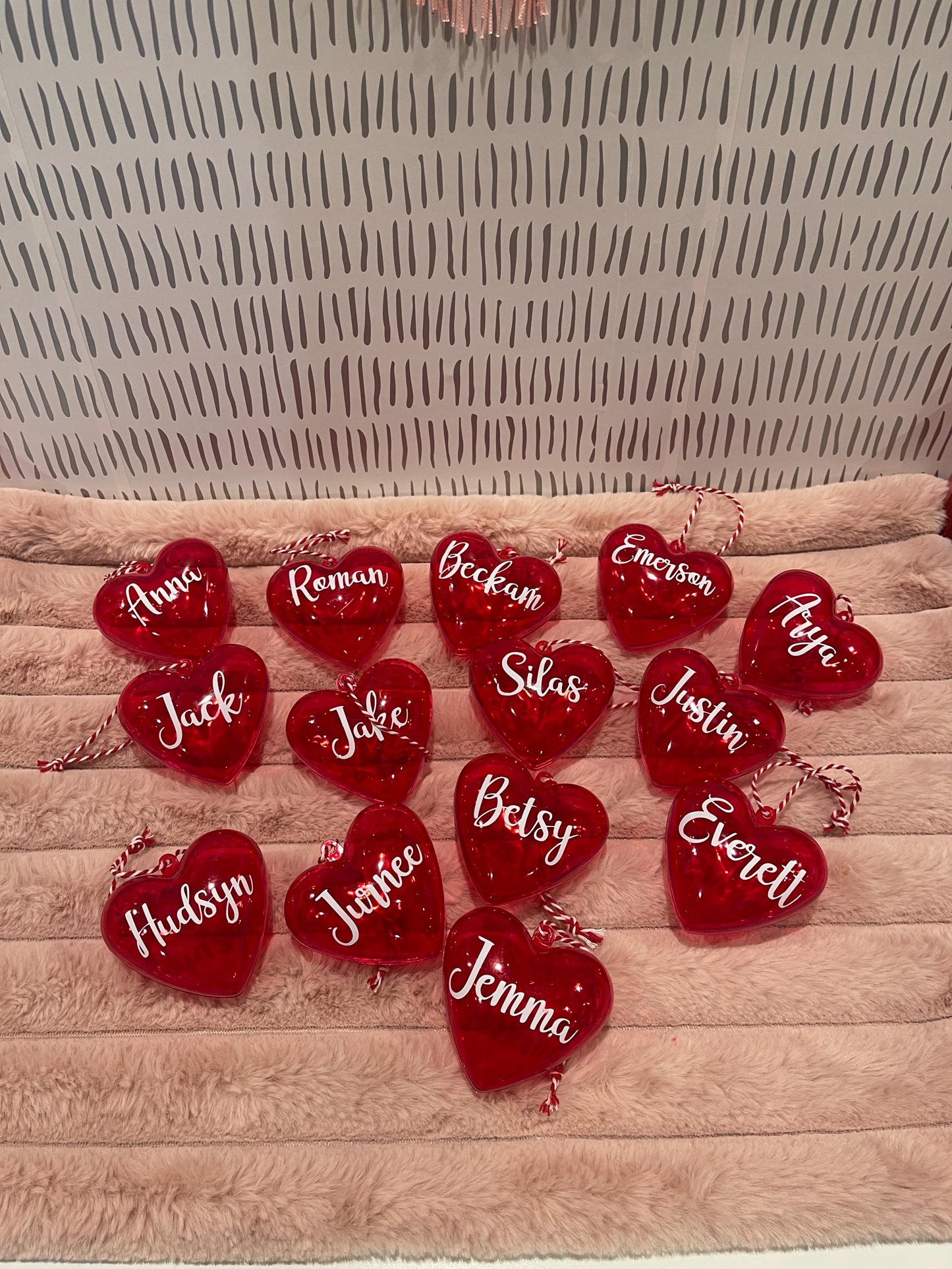 personalized fillable heart, party favor, valentines party favor, class gifts, class party favor, personalized valentines for kids, heart