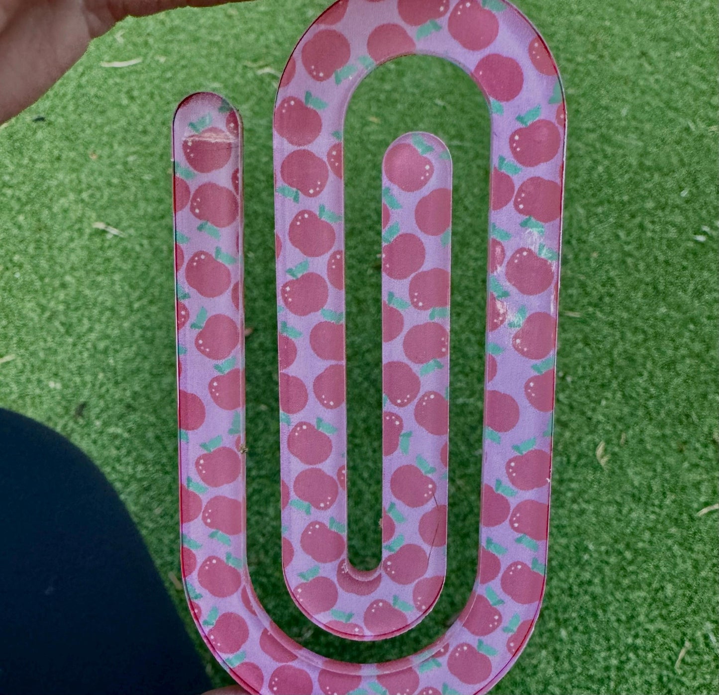 jumbo paperclip, jumbo bookmark, teacher bookmark, personalized bookmark, acrylic bookmark, teacher gift, bookmark, personalized gift