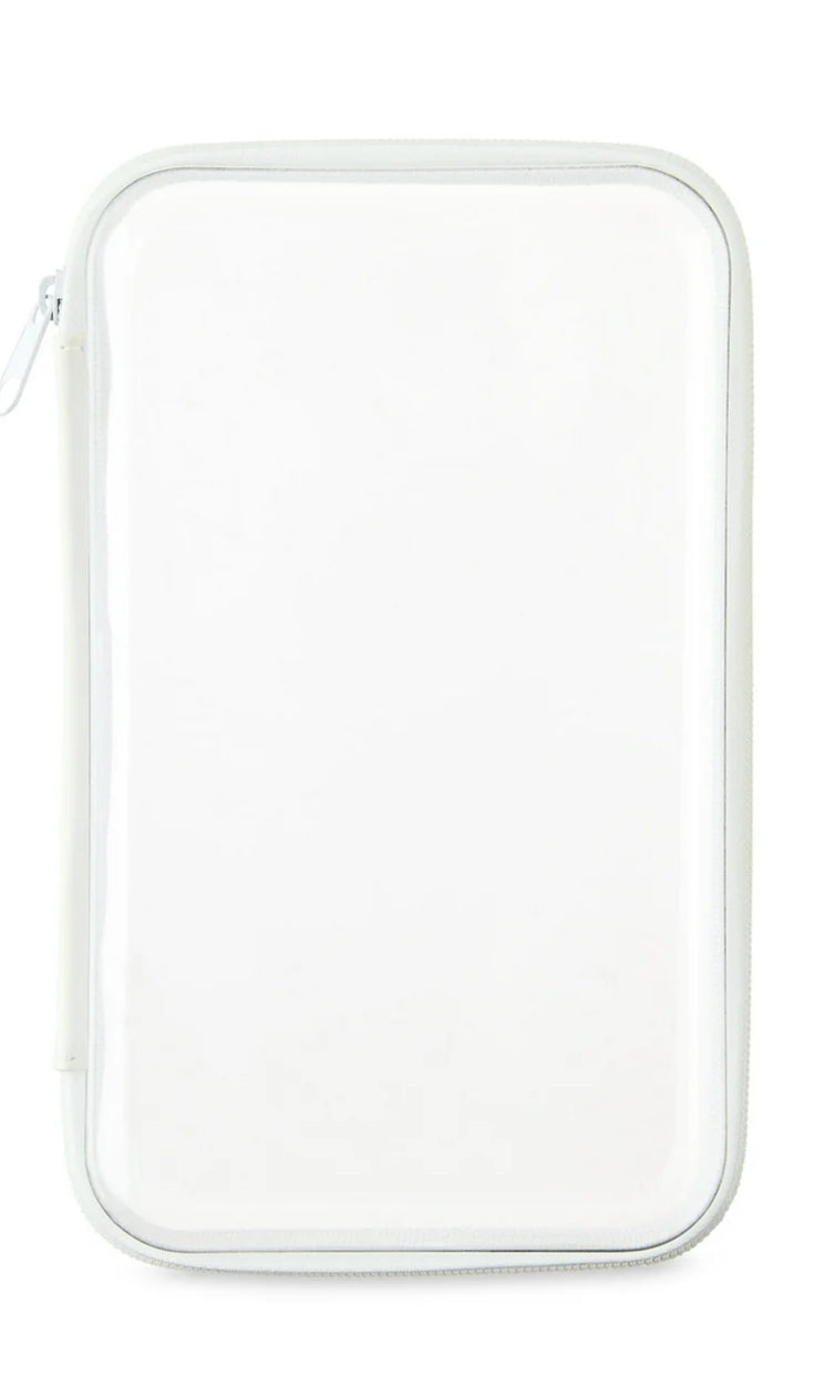 hard plastic zip case with decal
