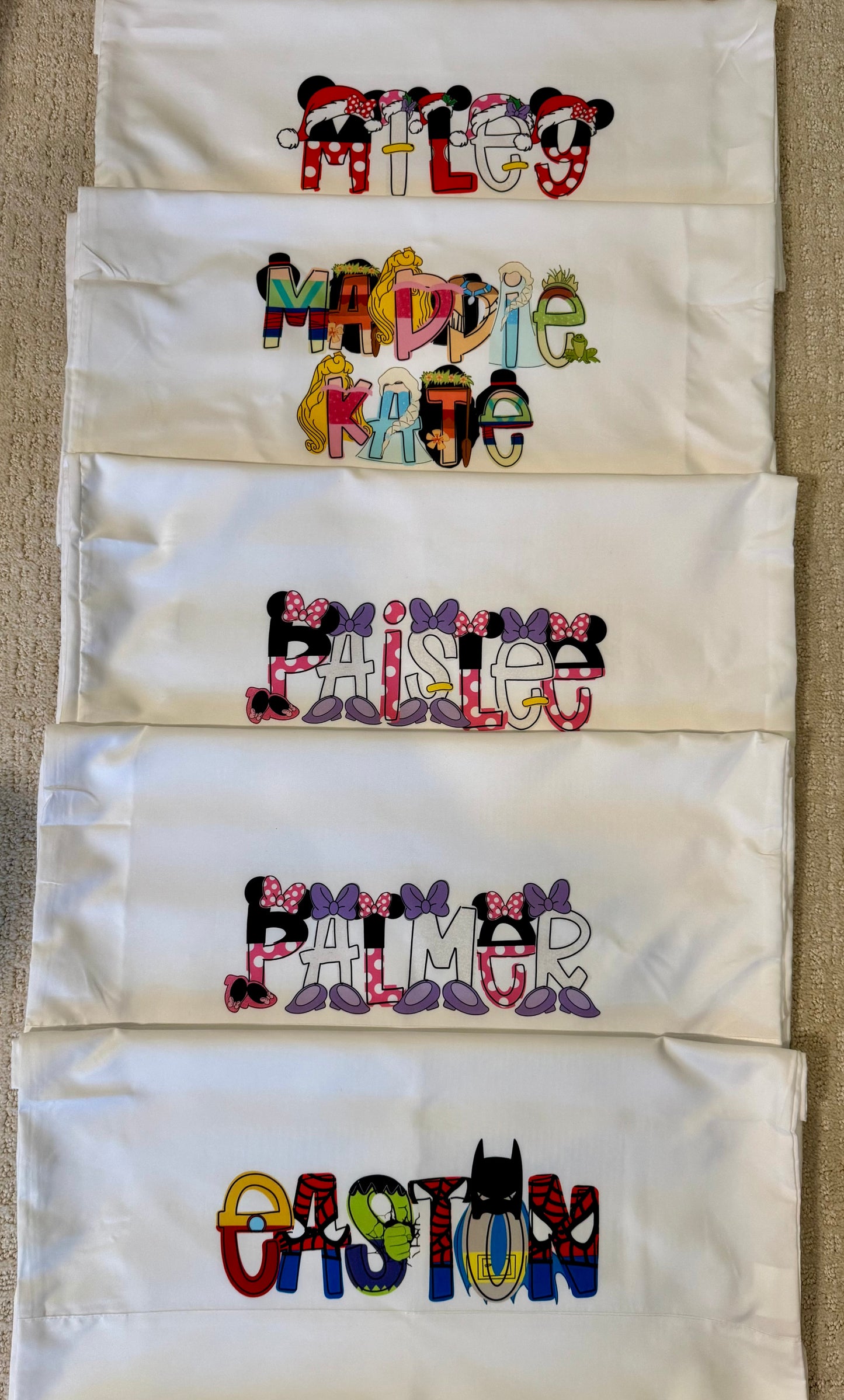 Personalized pillowcase