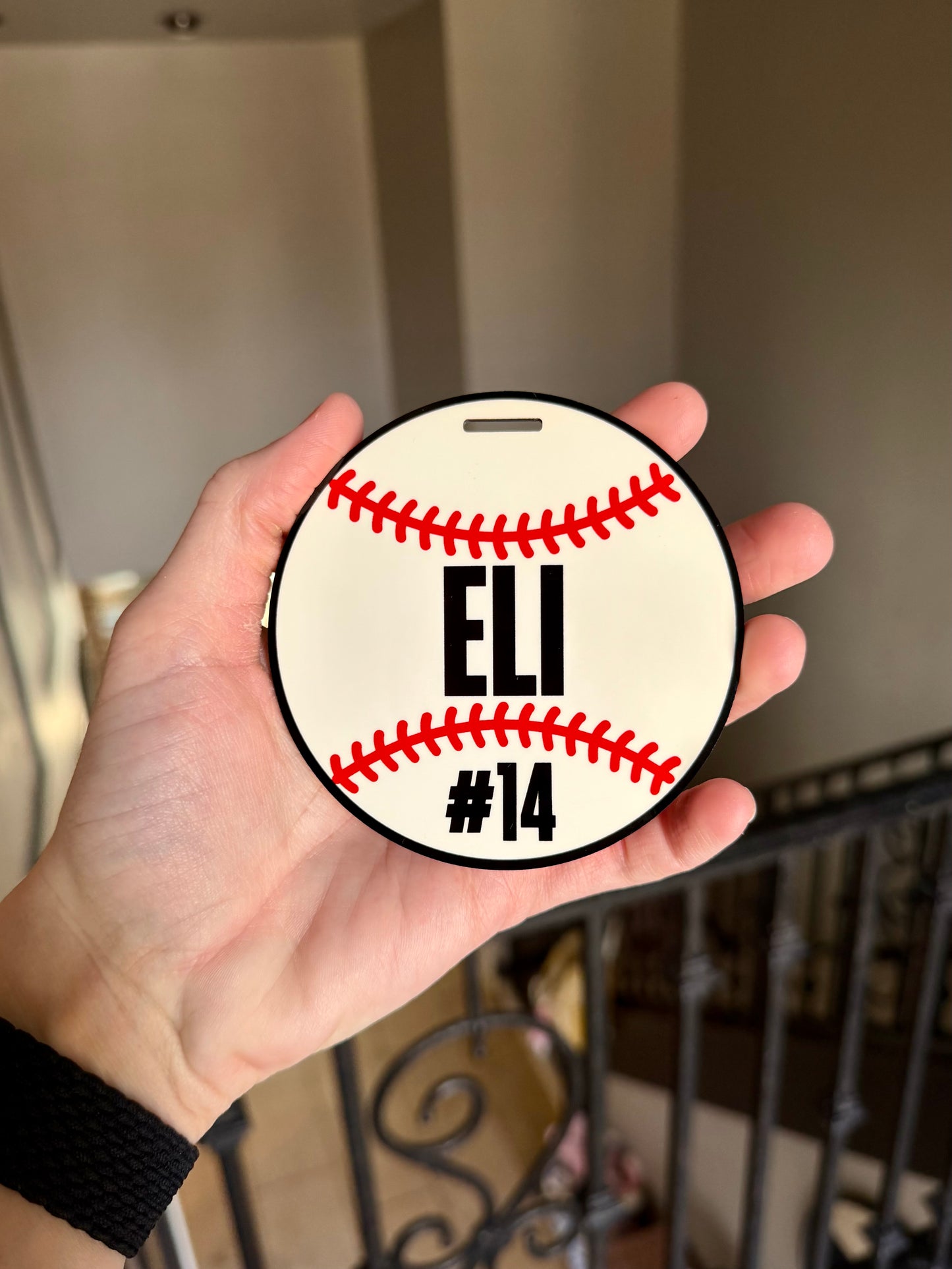 Sport bag tag