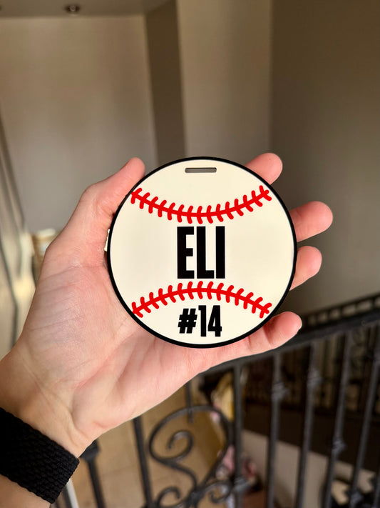 Sport bag tag