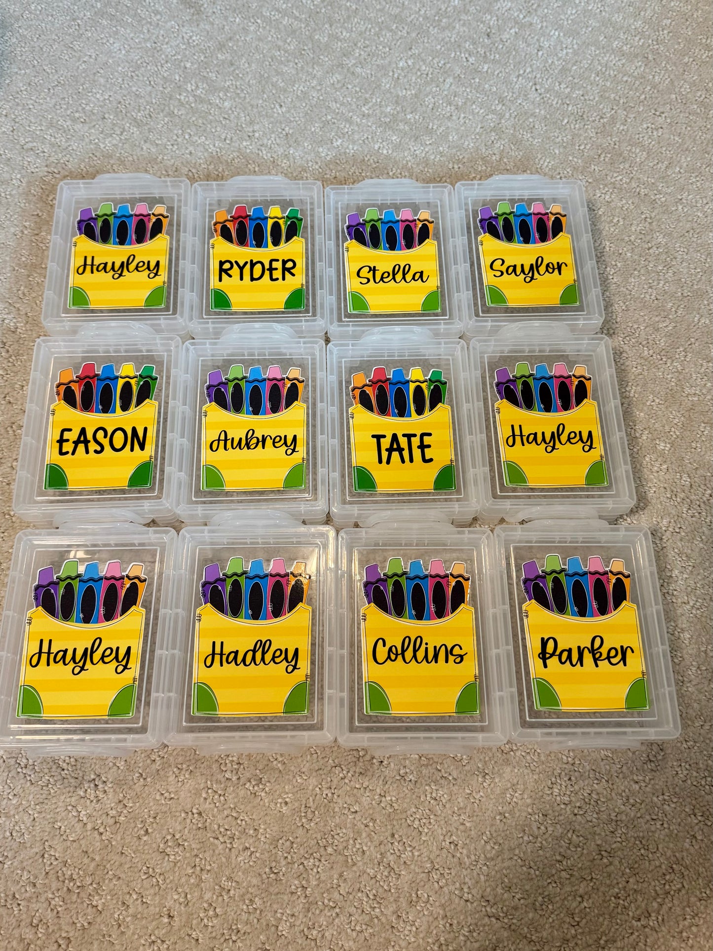Personalized Crayon Box