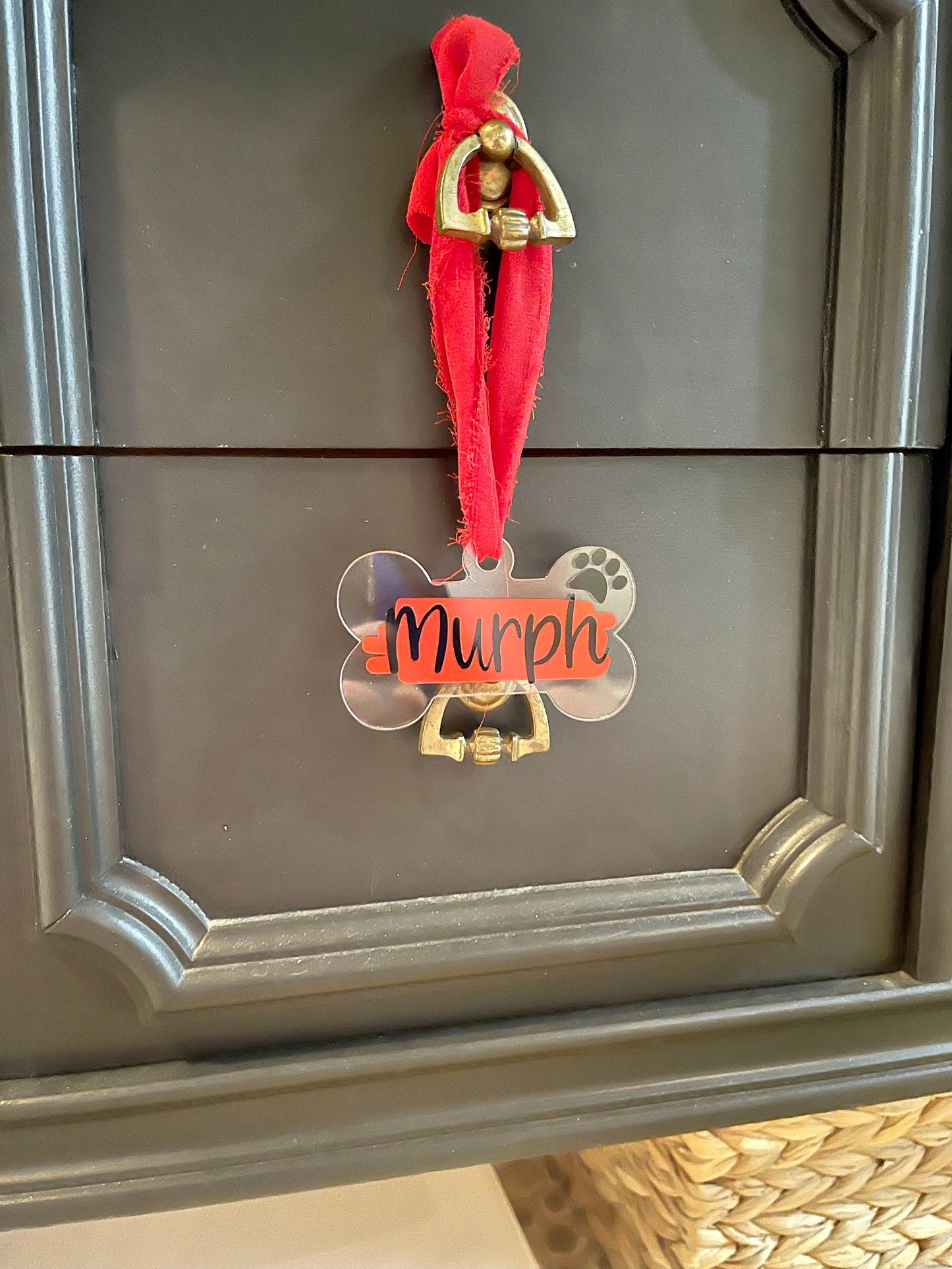 Personalized dog ornament • pet ornament • dog tag • dog stocking tag • pet gift • friend gift • ornament • personalized gift • dog mom
