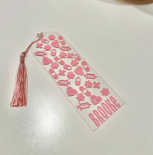 Personalized nurse bookmark