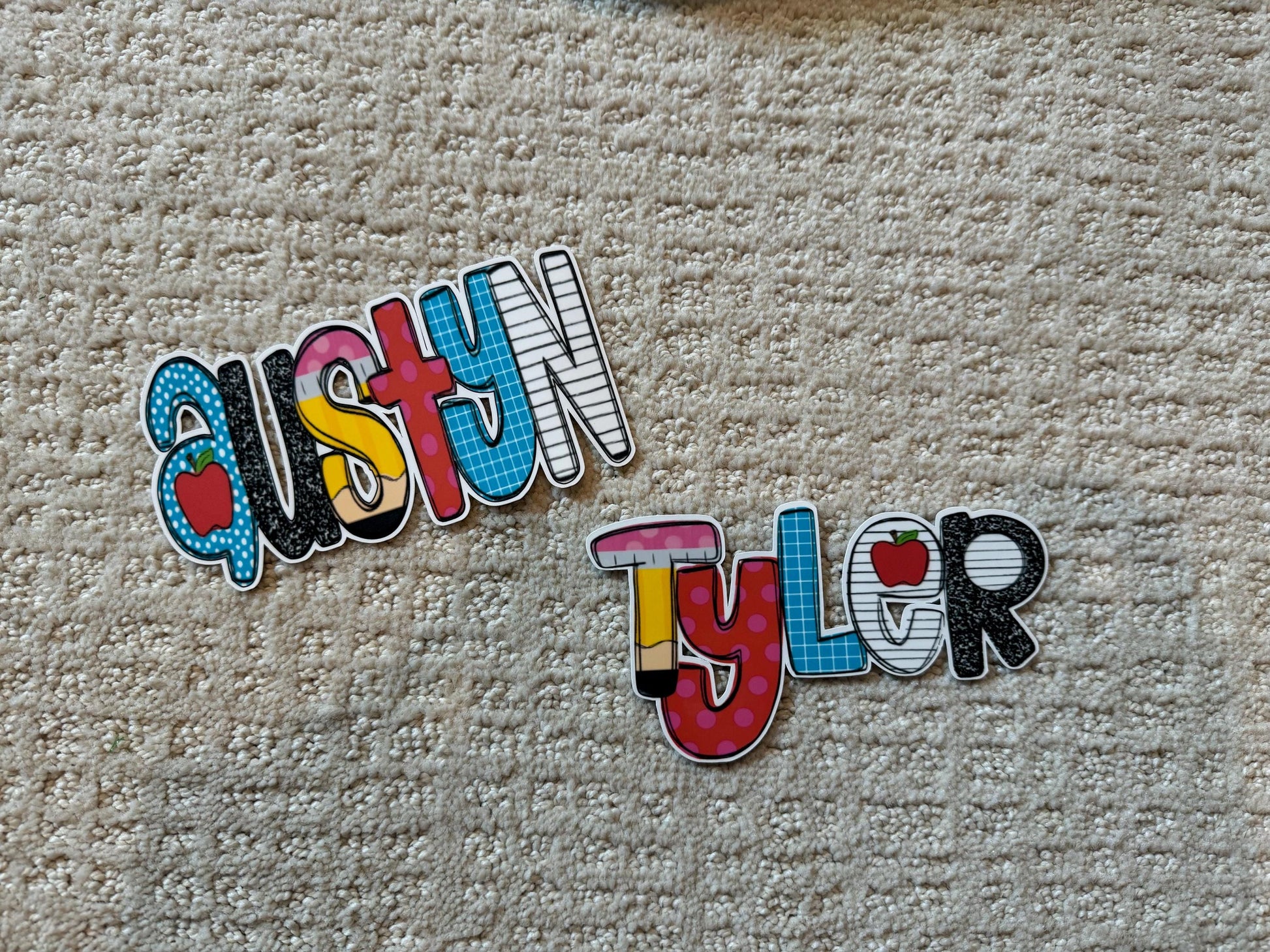 back to school name decals•alphabet decals•water resistant name sticker•teacher name sticker•laptop sticker•decals•personalized name sticker