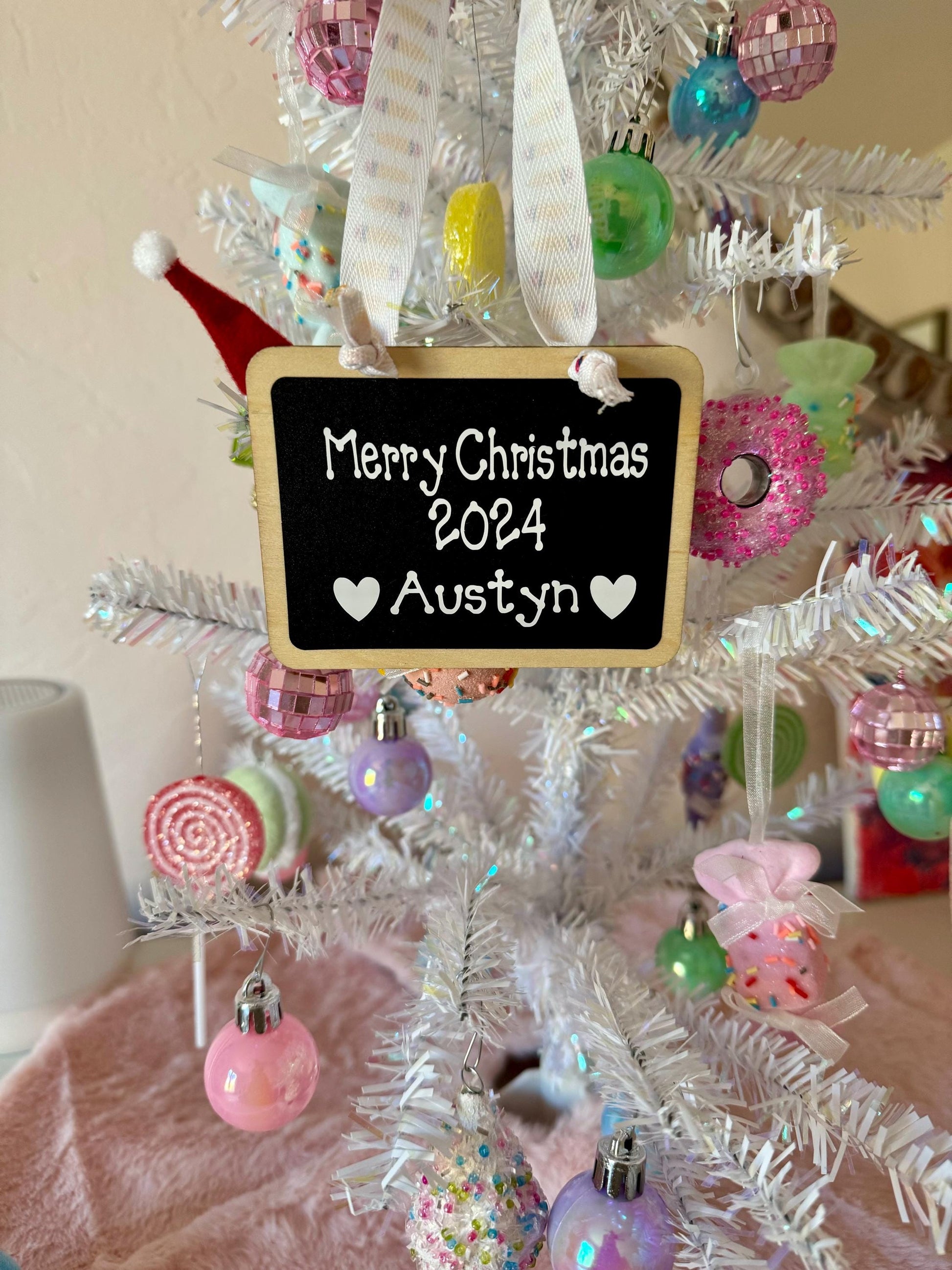 personalized teacher ornament, chalkboard ornament, teacher gift, personalized teacher gift, teacher Christmas present, Christmas ornament