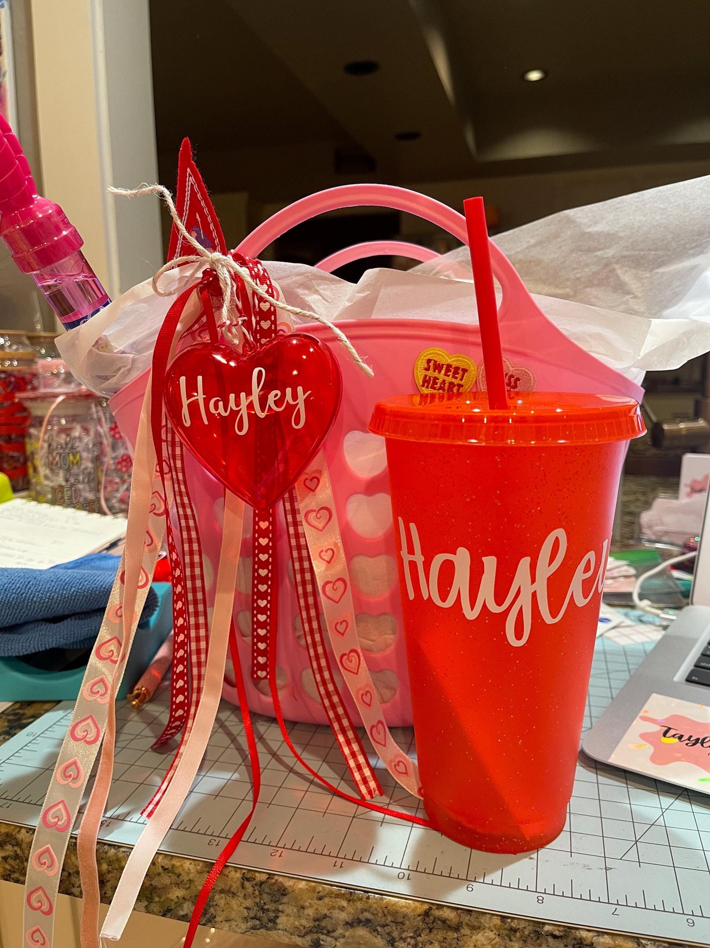 personalized fillable heart, party favor, valentines party favor, class gifts, class party favor, personalized valentines for kids, heart